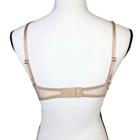 Vanity Fair Wireless Lace Bralette Honey Beige Large Bra Lightly Padded Comfy - Picture 12 of 12